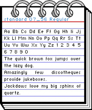 standard 07_56 Regular Font