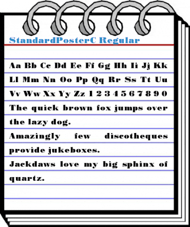 StandardPosterC Regular Font