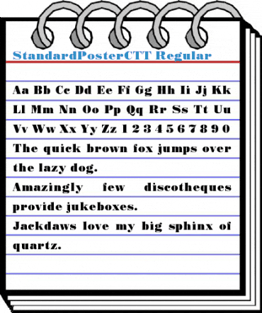StandardPosterCTT Regular Font