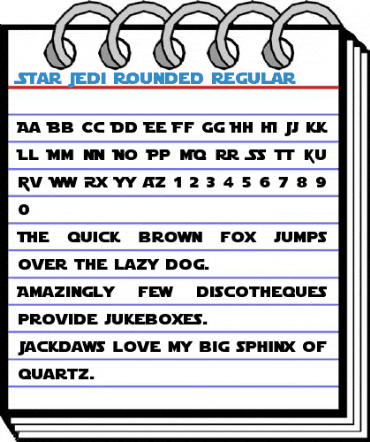 Star Jedi Rounded Regular Font