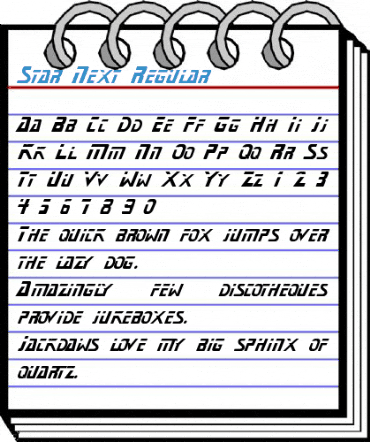 Star Next Regular Font