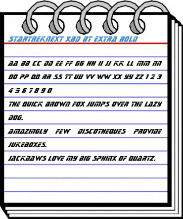 StarTrekNext XBd BT Extra Bold Font