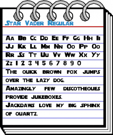 Star Vader Regular Font