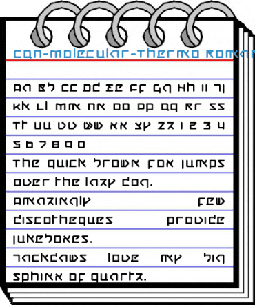 CQN-Molecular-Thermo Roman Font
