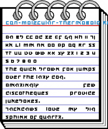 CQN-Molecular-ThermoBold Regular Font