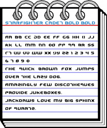 Starfighter Cadet Bold Bold Font
