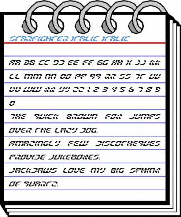 Starfighter Italic Italic Font
