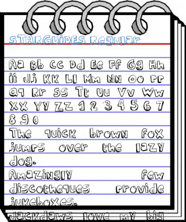 STARGUIDES Regular Font
