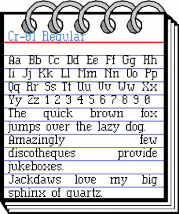 Cr-01 Regular Font