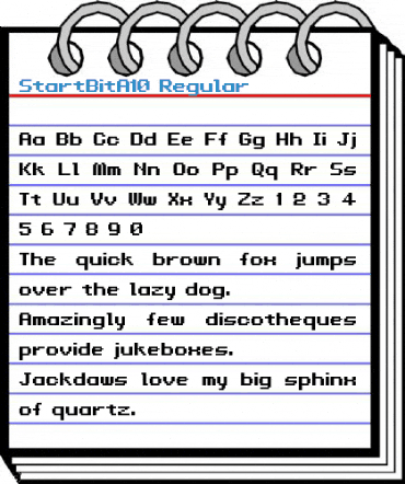 StartBitA10 Regular Font