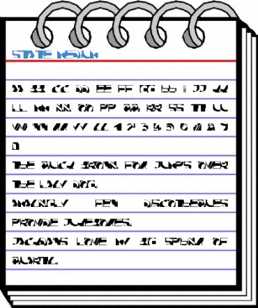 State Medium Font