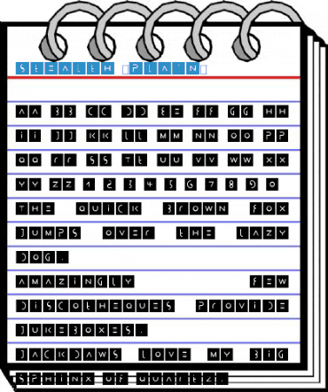 Stealth (Plain) Font