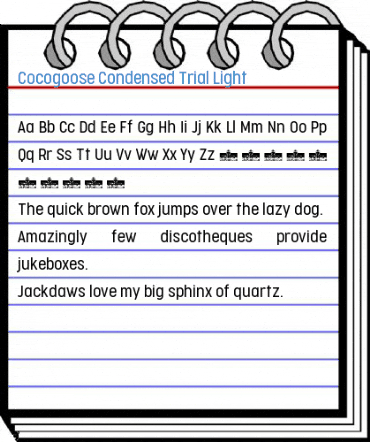 Cocogoose Condensed Trial Light Font