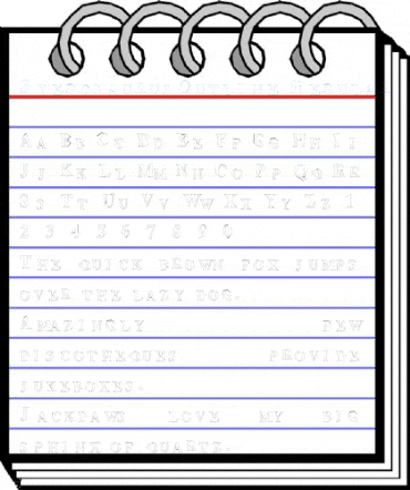 StegosaurusOutline Regular Font