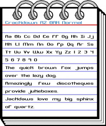 Crackdown R2 BRK Normal Font
