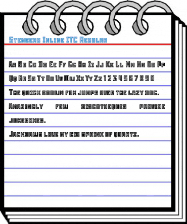 Stenberg Inline ITC Regular Font