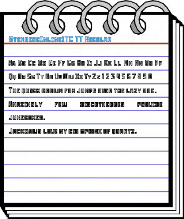 StenbergInlineITC TT Regular Font