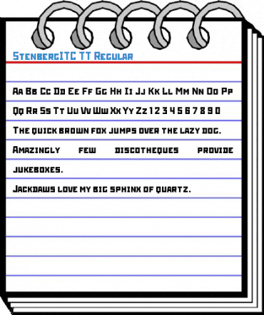 StenbergITC TT Regular Font