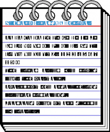 StencilBricksMK Regular Font