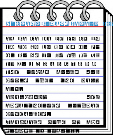 StencilBricksRandom Regular Font