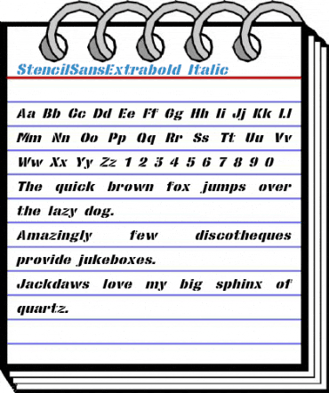 StencilSansExtrabold Font