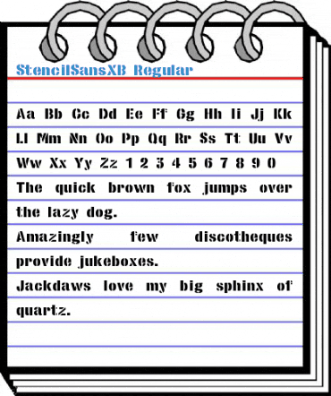 StencilSansXB Regular Font