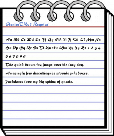 StentorTRo1 Regular Font