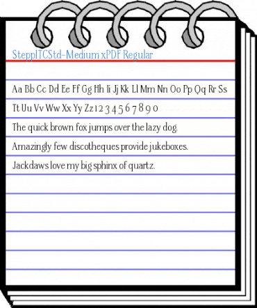 SteppITCStd-Medium xPDF Regular Font