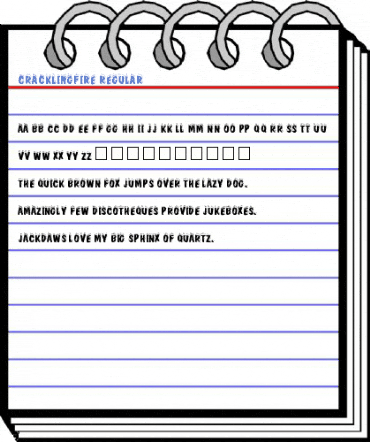 CracklingFire Regular Font