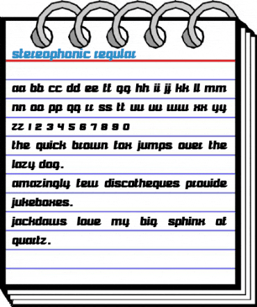 Stereophonic Regular Font