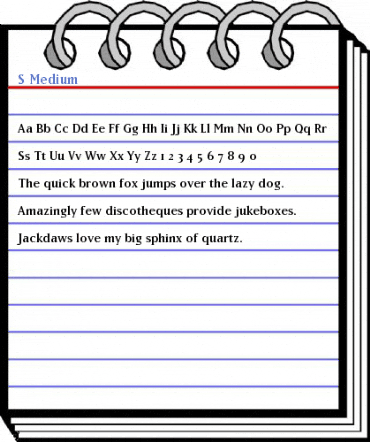 S Medium Font
