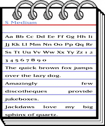 S Medium Font