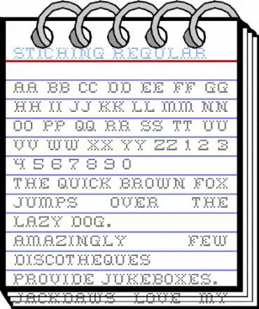 Stiching Regular Font