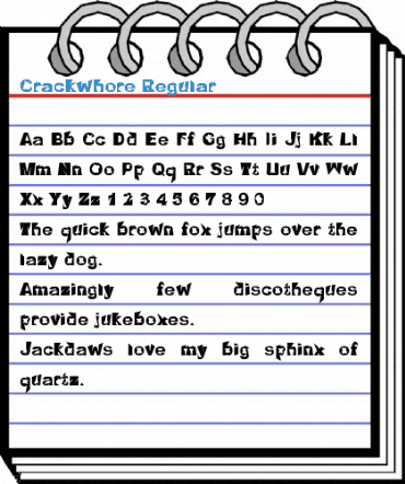 Crackwhore Regular Font