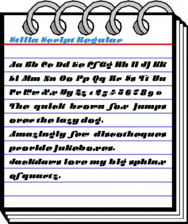 Stilla Script Regular Font