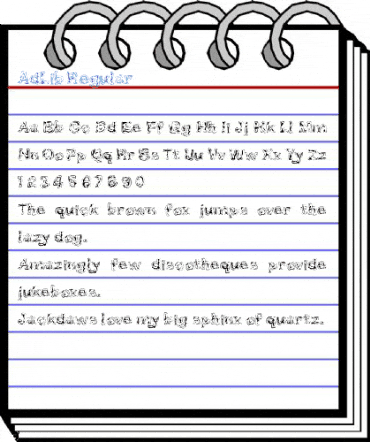 AdLib Regular Font