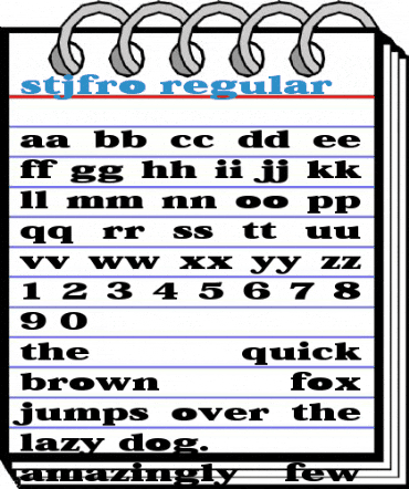 STJFro Regular Font