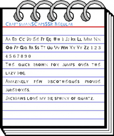 CraftsmanSCapsSSK Regular Font