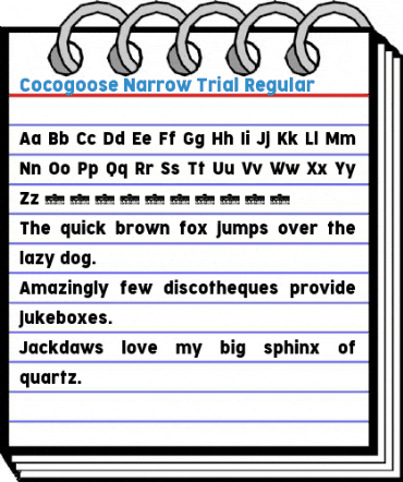 Cocogoose Narrow Trial Font