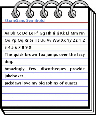 StoneSans Semibold Font