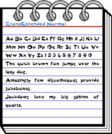 CraneExtended Normal Font