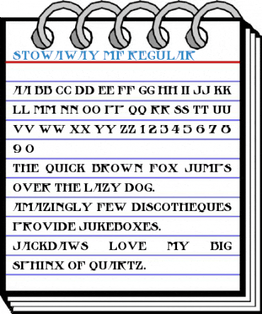 Stowaway MF Regular Font