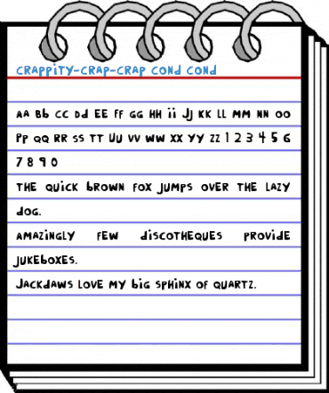 Crappity-Crap-Crap Cond Cond Font