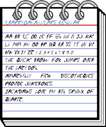 CrappyDanAllCaps Regular Font