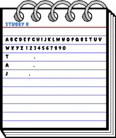 STUBBY Regular Font