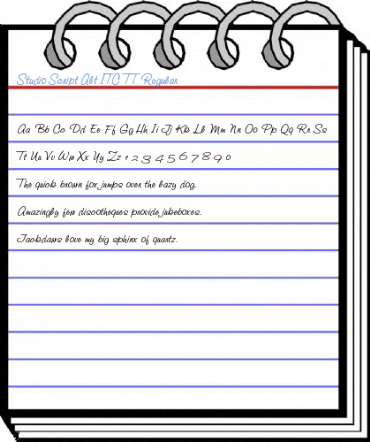 Studio Script Alt ITC TT Regular Font