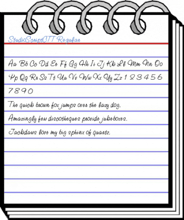 StudioScriptCTT Regular Font