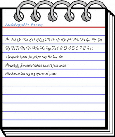 StudioScriptEF Regular Font