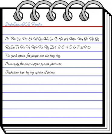 StudioScriptICG Regular Font