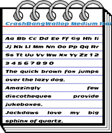 CrashBangWallop Font